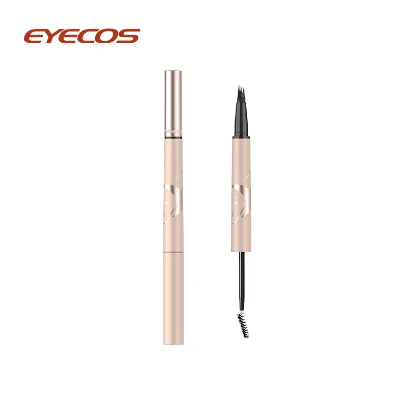 Stylo à sourcils liquide 2 en 1 à pointe micro-fourchette