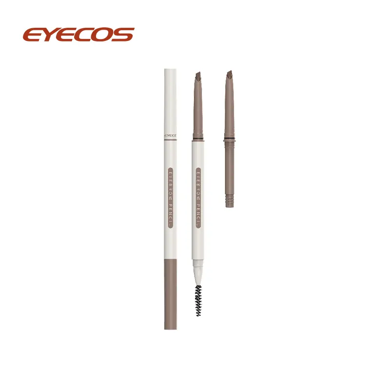 Crayon à sourcils automatique en forme de « D » lisse